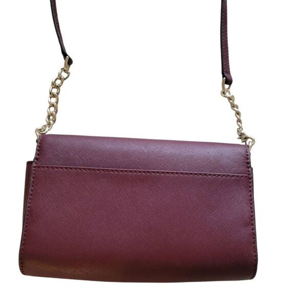 Kate Spade New York Cherry Juice Leather Ava Flap Chain Wallet Crossbody Bag - Picture 6 of 12